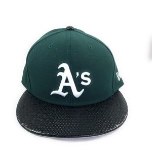 BRAND NEW OAKLAND A'S 59FIFTY HAT SZ 7 5/8 GREEN